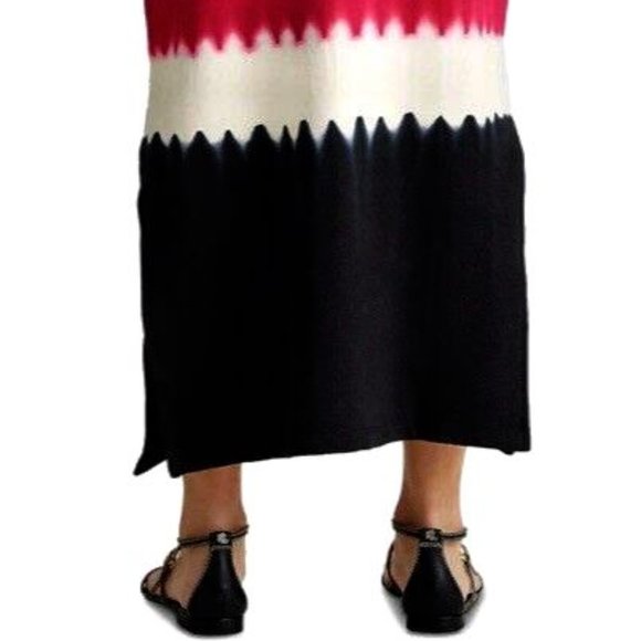 Brand New Lauren Ralph Lauren Women's Navy Red White Side Slit Skirt - Picture 11 of 16